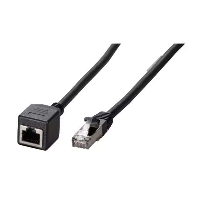 Networking Cable EFB Elektronik K5546SW.10 RJ-45 Cat6a 10 m Black