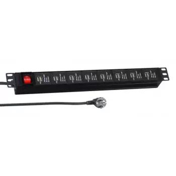 Power extension EFB Elektronik EK631USB.1 3 m Indoor Black