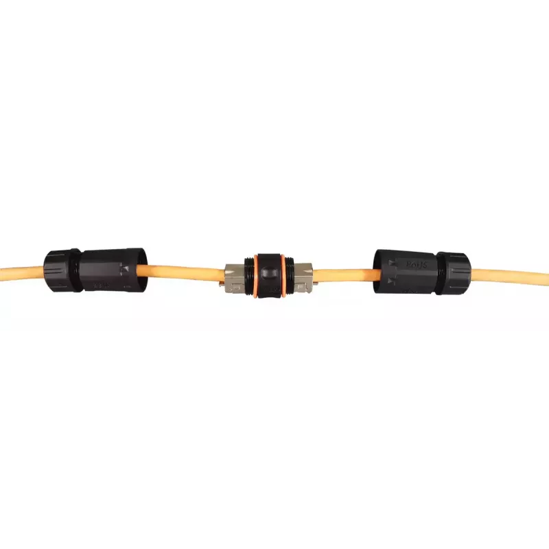 EFB Elektronik IP68DFKRJ456AWP wire connector 2x RJ-45 Black