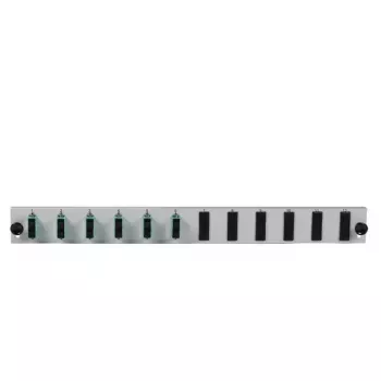 Patch panel accessory EFB Elektronik SB-FP-6SC-D-V-OM3, 1U rack mount, 432×13×43.5 mm, grey