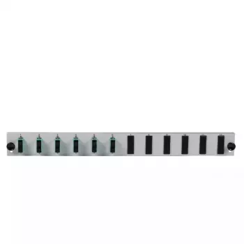 Patch panel accessory EFB Elektronik SB-FP-6SC-D-V-OS2 — 1U rack, 432×13×43.5 mm, grey