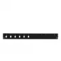 Patch panel accessory EFB Elektronik SB-FP-S-6SC-S-OM4 — 1U rack, 6 SC adapters, OM4, 432×13×43.5 mm, black