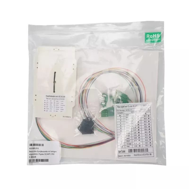 Fibre optic connector SC Male EFB Elektronik 53100.211 OS2