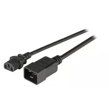 Power cable EFB Elektronik EK531.3V2, 3 m, C20 coupler to C13 coupler, 250 V 10 A, black