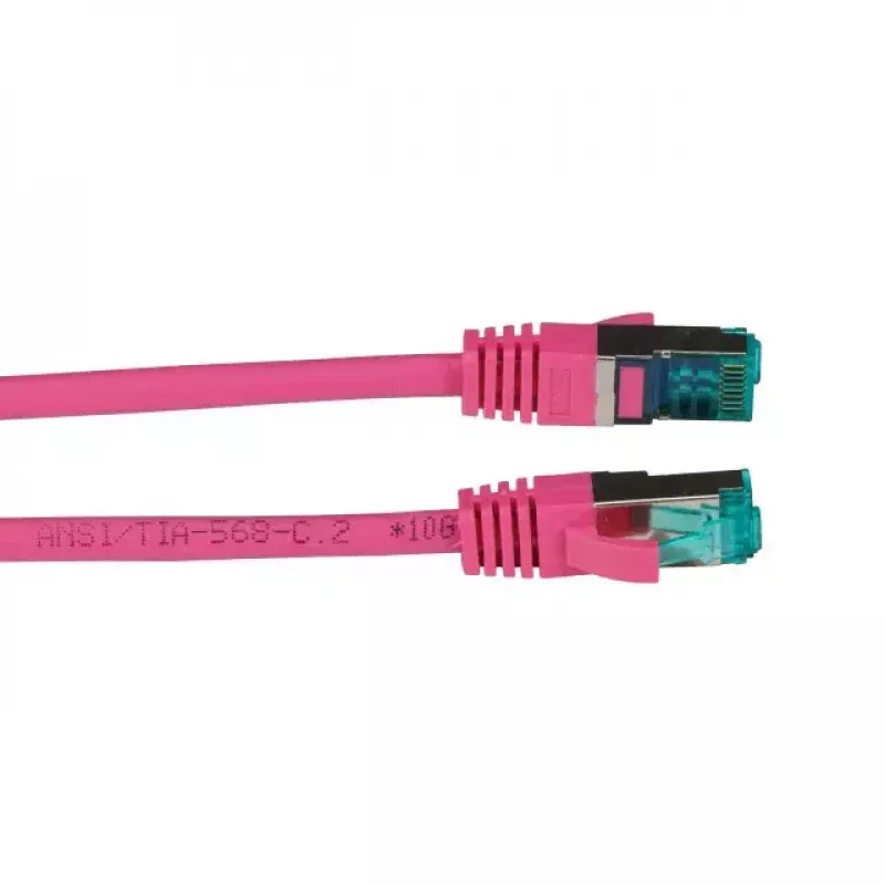 Networking cable EFB Elektronik MK6001.25MA Cat6a S/FTP (S‑STP) magenta, 25 m, RJ‑45 gold‑plated contacts