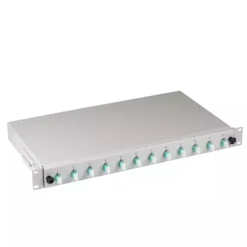 EFB Elektronik B71901L12OM3 fibre optic adapter LC Aqua Grey Multi-mode