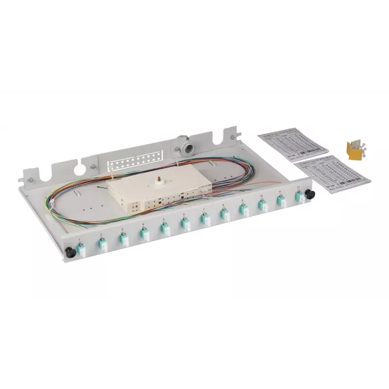 Patch panel EFB Elektronik BA71901L12OM3 1U LC OM3 Grey