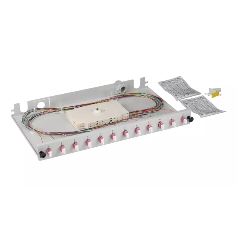 Patch panel EFB Elektronik BA71901L12OM4 1U LC OM4 Grey