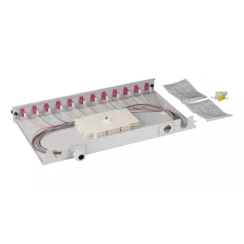 Patch panel EFB Elektronik BA71901L12OM4 1U LC OM4 Grey