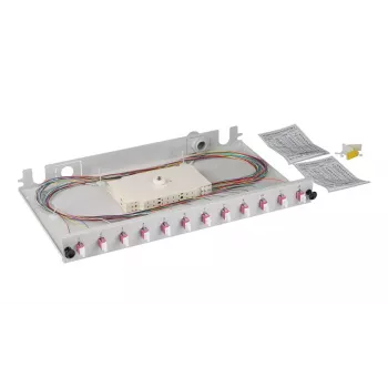 Patch panel EFB Elektronik BA71901L24OM4 1U LC OM4 Grey Metal Rack Mount