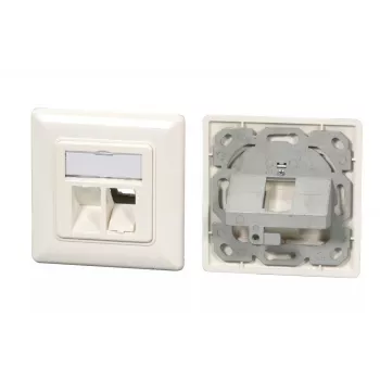 Socket Outlet EFB Elektronik ET-25085V3 2 x RJ-45 White