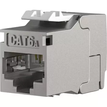 EFB Elektronik RJ45 Keystone Slimline/Shortbody Cat.6A, shielded, 29.2 mm, tool-free mounting