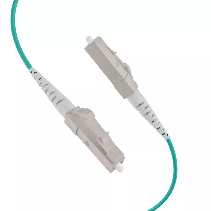 Fibre optic cable EFB Elektronik O8303S10OM3 4x LC OM3 10 m Aqua Beige Black