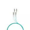 Fibre optic cable EFB Elektronik O8303S10OM3 4x LC OM3 10 m Aqua Beige Black