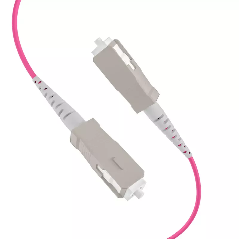 Fibre optic cable EFB Elektronik O8301S10OM4 4x SC OM4 10 m Beige Black Magenta