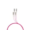 Fibre optic cable EFB Elektronik O8301S10OM4 4x SC OM4 10 m Beige Black Magenta