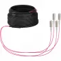 Fibre optic cable EFB Elektronik O8301S10OM4 4x SC OM4 10 m Beige Black Magenta
