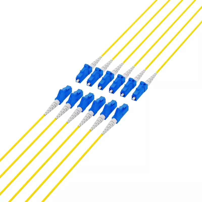 Fibre optic cable EFB Elektronik O8342S10OS2 12x LC OS2 10 m Black Blue Yellow
