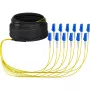 Fibre optic cable EFB Elektronik O8342S10OS2 12x LC OS2 10 m Black Blue Yellow
