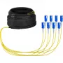 Fibre optic cable EFB Elektronik O8321S10OS2 8x SC OS2 10 m Black Blue Yellow