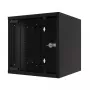 Wall mounted rack EFB Elektronik WGB-1006TS.30 6U Black