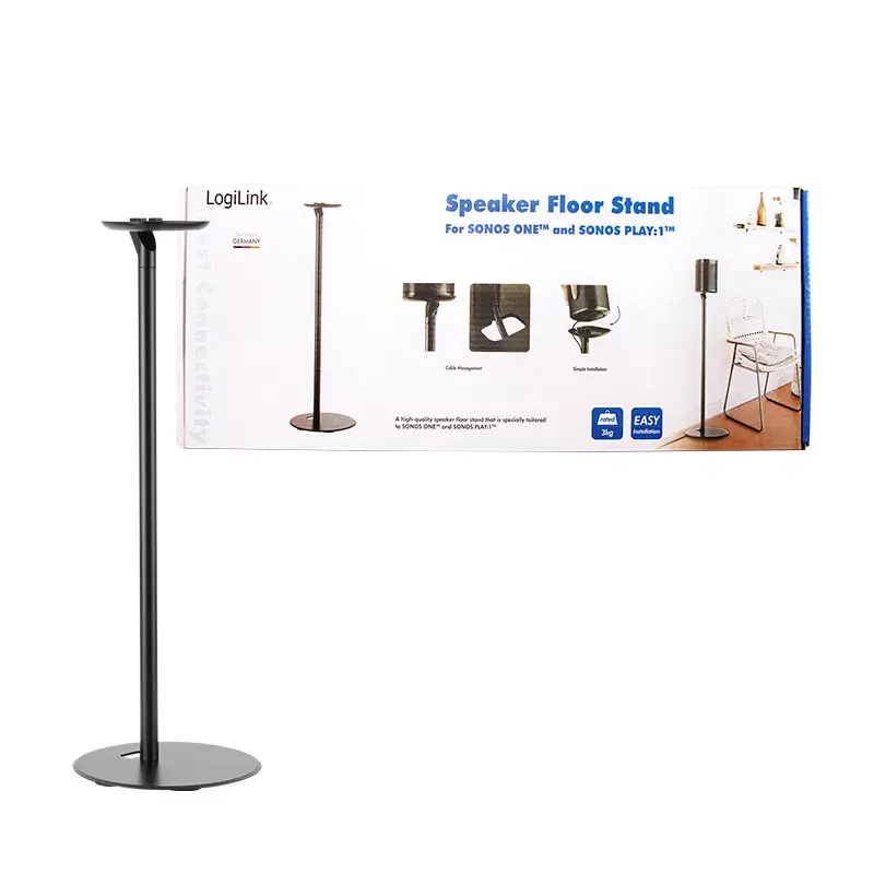 Speaker Stand, Logilink Lautsprecher-Ständer for SONOS ONE, ONE SL, BP0083, LOGILINK