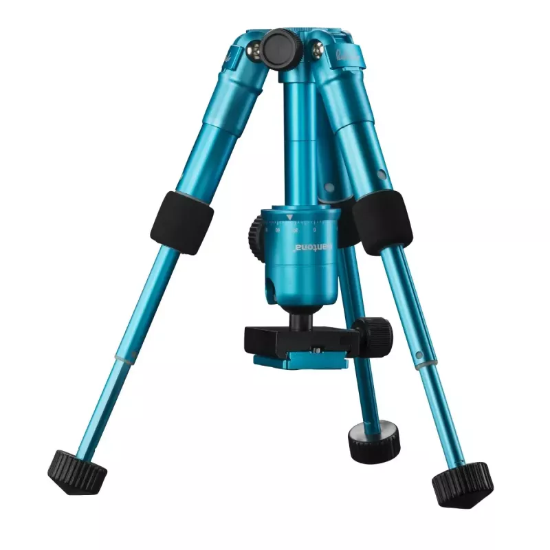 Tripod Mantona 21184 for Digital/Film Cameras 3 Legs Blue