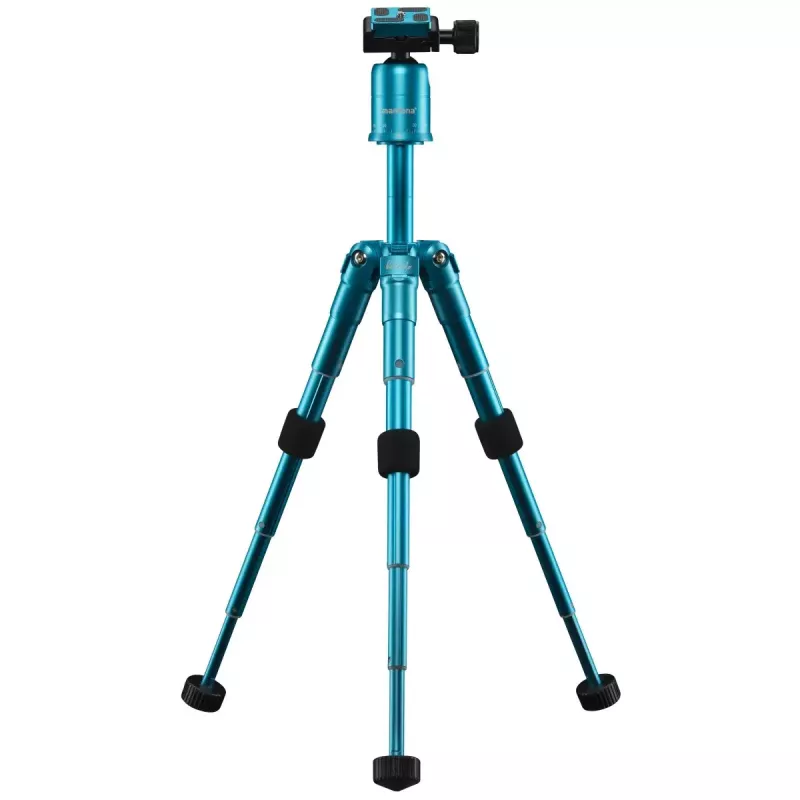 Tripod Mantona 21184 for Digital/Film Cameras 3 Legs Blue
