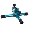 Tripod Mantona 21184 for Digital/Film Cameras 3 Legs Blue