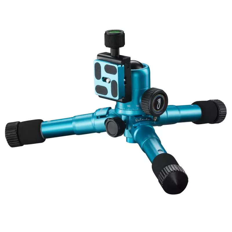 Tripod Mantona 21184 for Digital/Film Cameras 3 Legs Blue