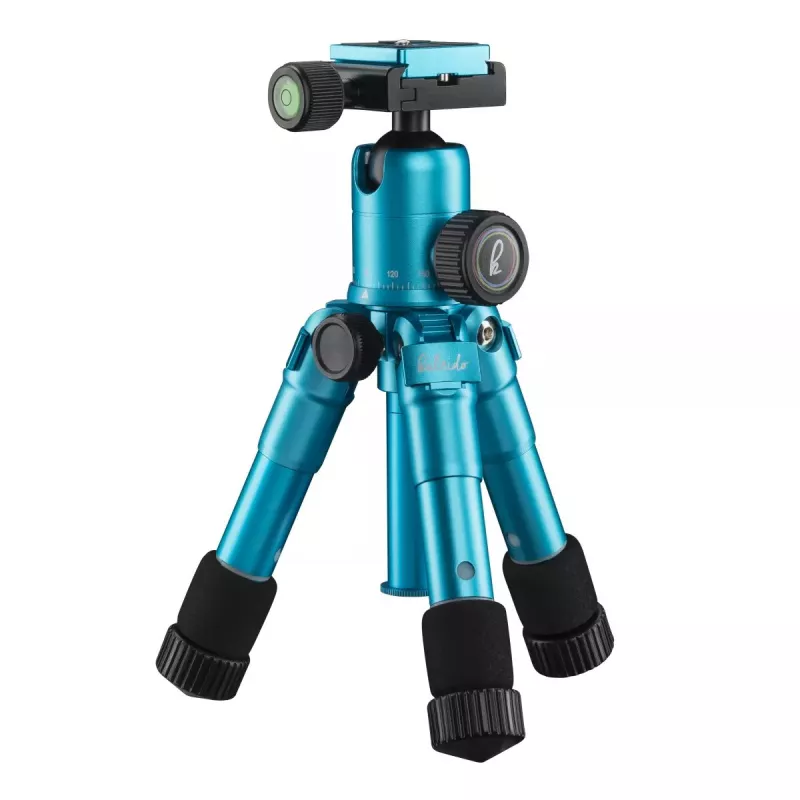 Tripod Mantona 21184 for Digital/Film Cameras 3 Legs Blue