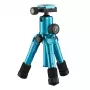 Tripod Mantona 21184 for Digital/Film Cameras 3 Legs Blue