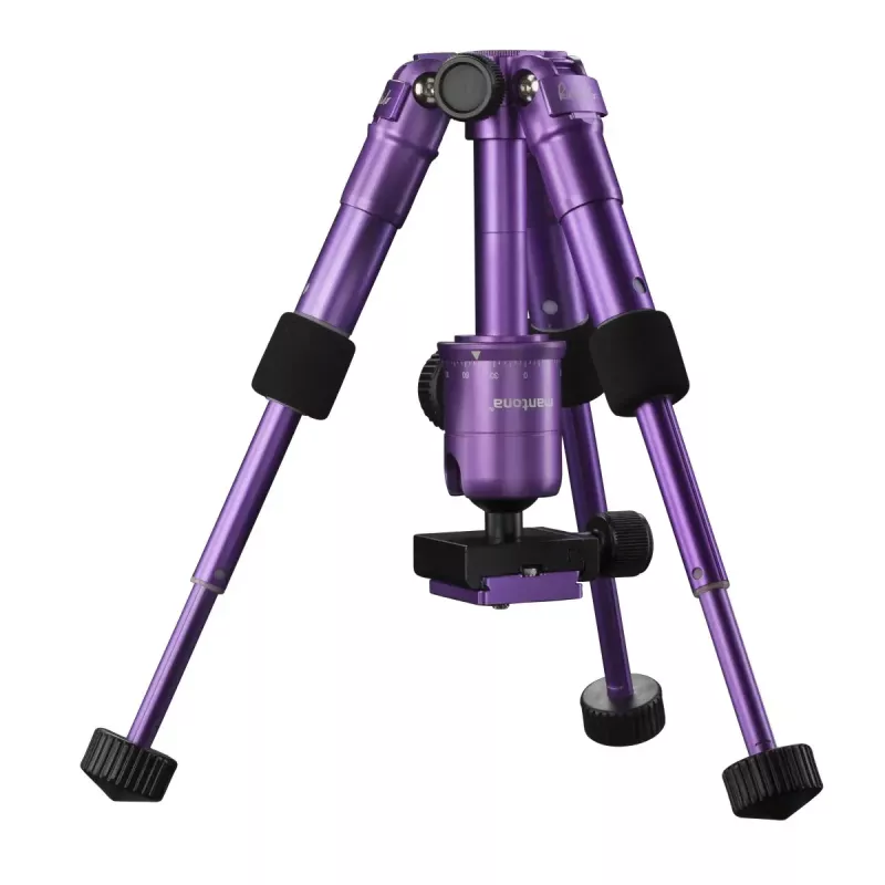 Tripod Mantona 21188 for Digital/Film Cameras 3 Legs Purple