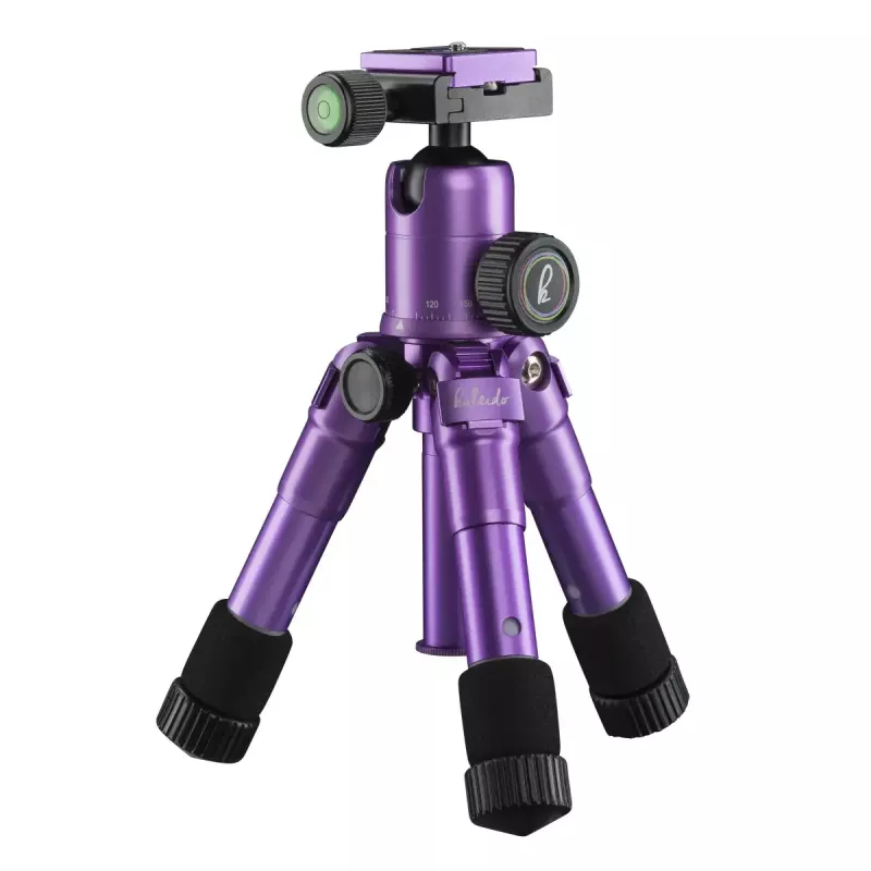 Tripod Mantona 21188 for Digital/Film Cameras 3 Legs Purple