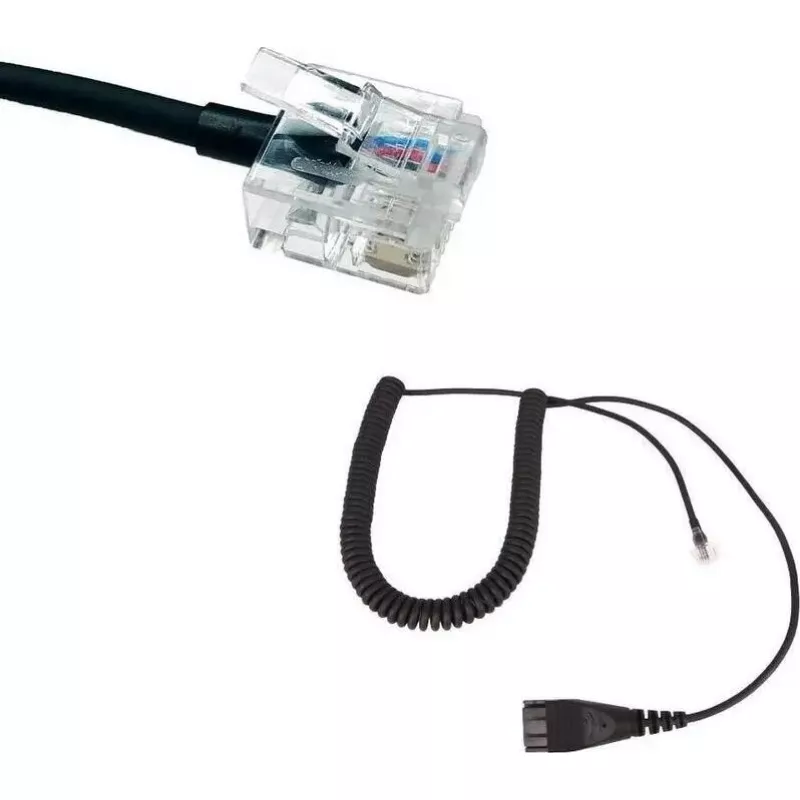 RJ cable GEQUDIO compatible with Unify OpenStage/OpenScape WA9404 – RJ connector cable for telephony headsets