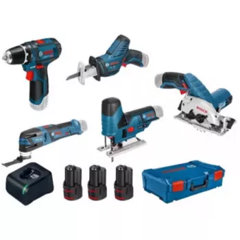 Bosch 0615A0017C 12V cordless 5-tool combo kit with XL-Boxx