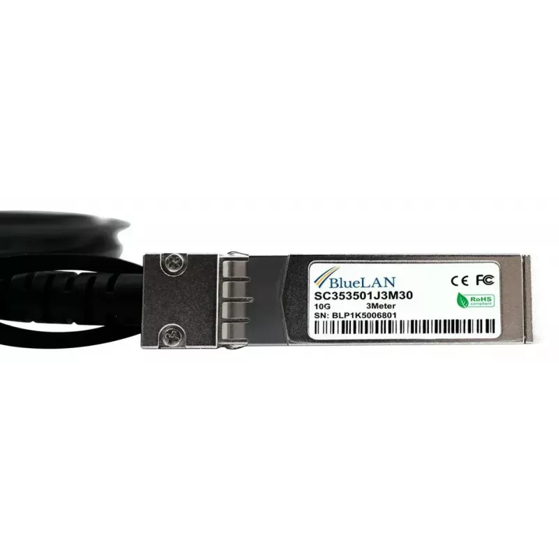 InfiniBand/fibre optic cable BlueOptics R9D19A-BL 1 m SFP+ Male/Male