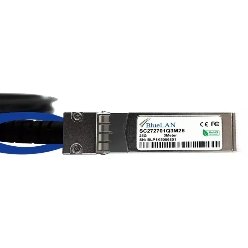 BlueOptics ET7302-DAC-0.5M-BL InfiniBand/fibre optic cable SFP28 0.5m Male/Male