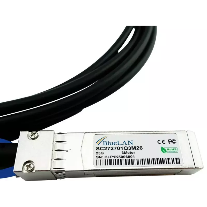 BlueOptics ET7302-DAC-2M-BL InfiniBand fibre optic cable 2m SFP28