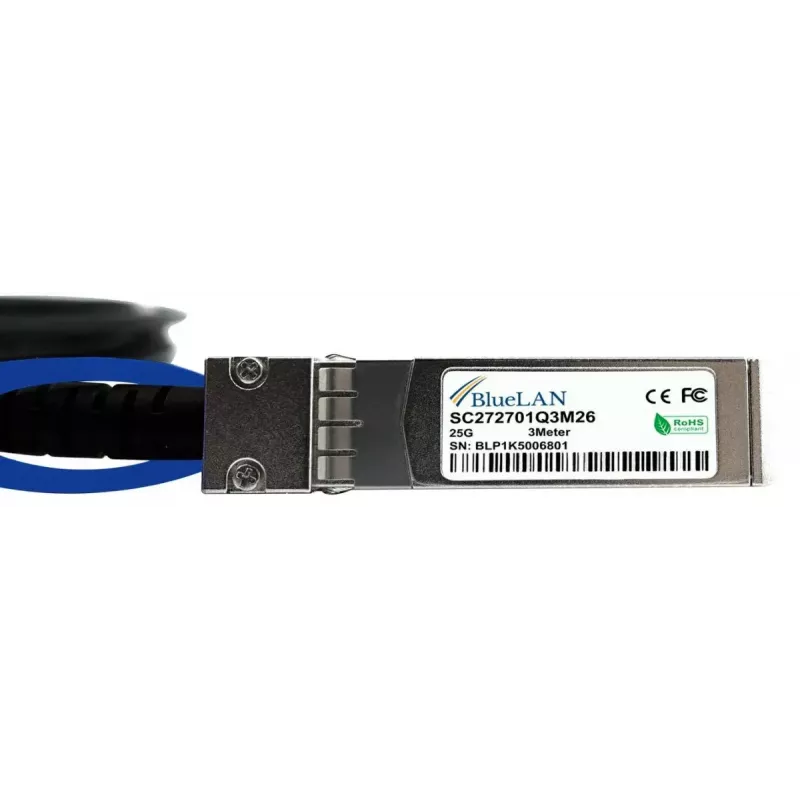 BlueOptics X66130-2-BL InfiniBand fibre optic cable 2 m SFP28 Black