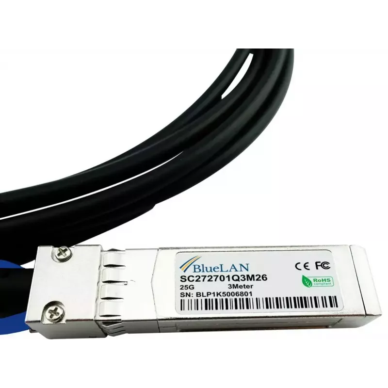 InfiniBand/fibre optic cable BlueOptics UACC-DAC-SFP28-1M-BL 1m Male/Male