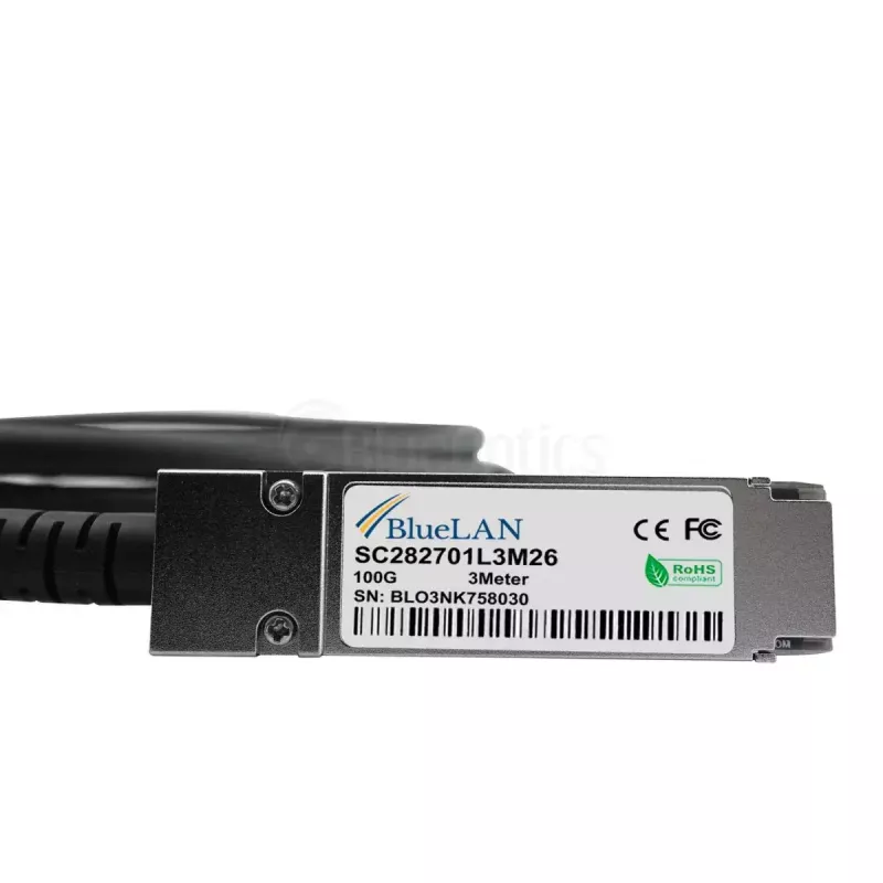 Network Cable BlueOptics 100G2X25GPD2M-LEG-BL QSFP 4xSFP28 InfiniBand 2m Black