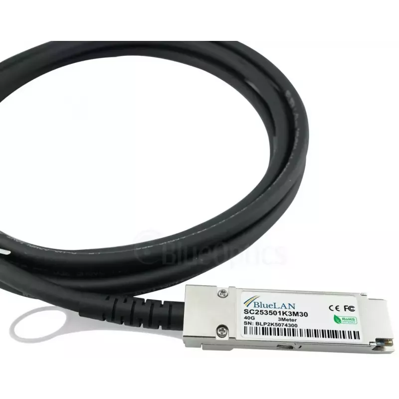BlueOptics Q+BC0003-S+-BL InfiniBand/fibre optic cable 3 m QSFP 4xSFP+