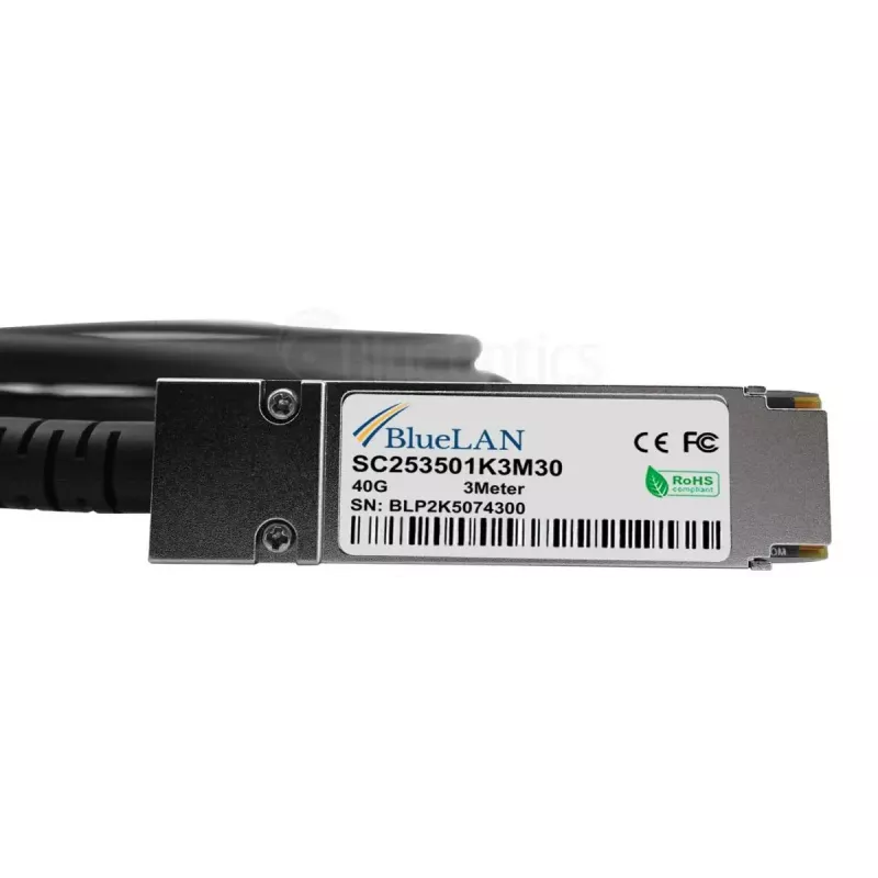 BlueOptics SFPPQSFP28-03-BL InfiniBand fibre optic cable 3 m QSFP 4xSFP+