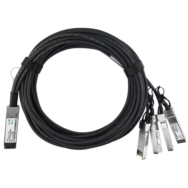 InfiniBand/fibre optic cable BlueOptics SFPPQSFP28-05-BL 5 m QSFP 4xSFP+