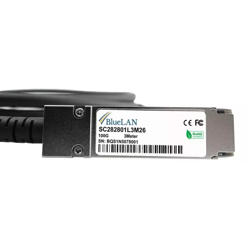 BlueOptics XQ+DA0001-BL InfiniBand fibre optic cable 1 m QSFP28 Male Male