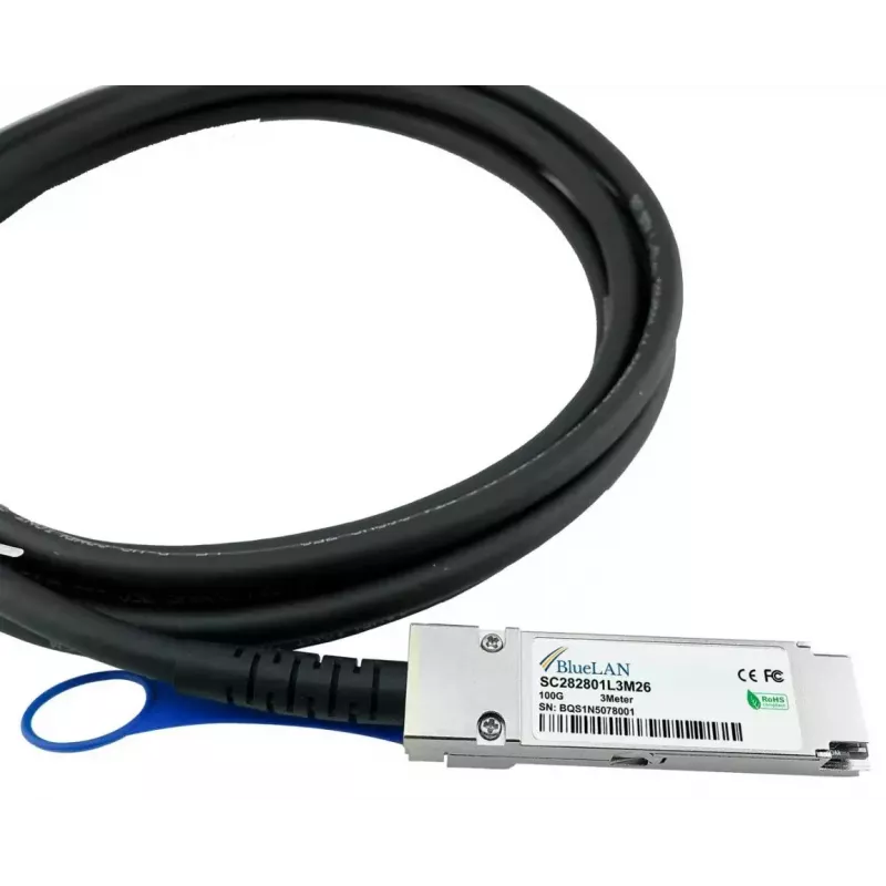 BlueOptics R9F77A-BL InfiniBand/fibre optic cable 1 m QSFP28 Male/Male