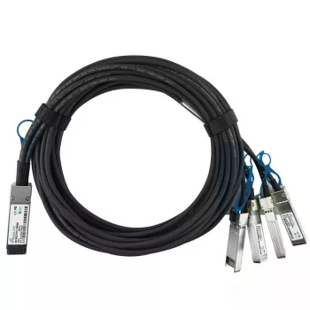 DAC Cable BlueOptics DAC-QSFP28-4SFP28-25G-3M-BL 3m QSFP28 to 4xSFP28