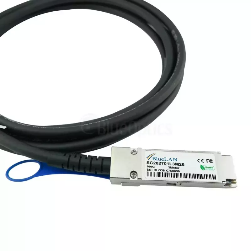 Network Cable BlueOptics 4Z57A85043-BL QSFP28 4x SFP28 InfiniBand 2m Black