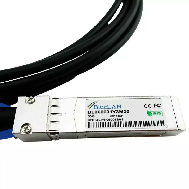 InfiniBand/fibre optic cable BlueOptics SFP-50G-CU2M-BL 2m SFP56 Male/Male